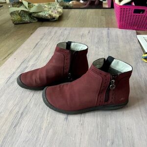 Jambu Burgundy Ankle Boots